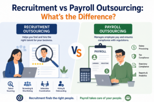 Recruitment vs payroll outsourcing services comparison